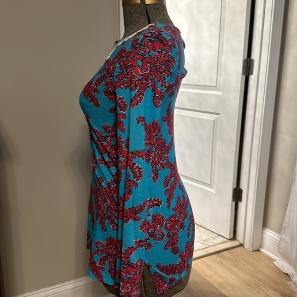 Lilly Pulitzer Westley Tunic Searulean Blue Rhode Island Reef Top women’s XS - Picture 5 of 11